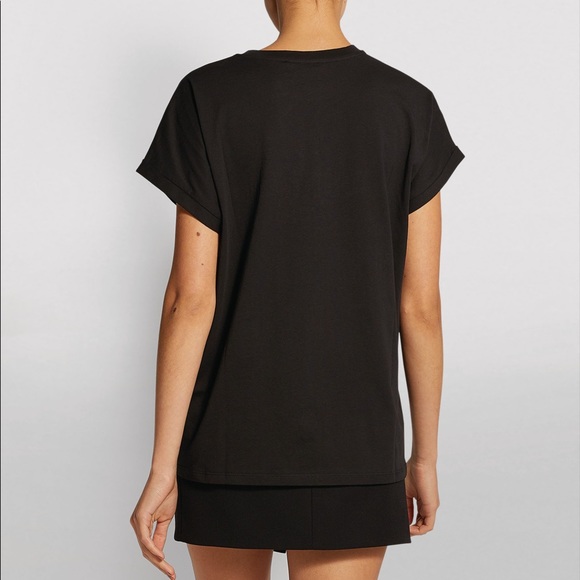 NWT BALMAIN black shirt with gold sequinned logo - Picture 3 of 10
